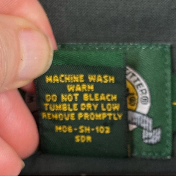 CABELAS Shooting Shirt Quilted Shoulder Patch Medium Green - Picture 5 of 15